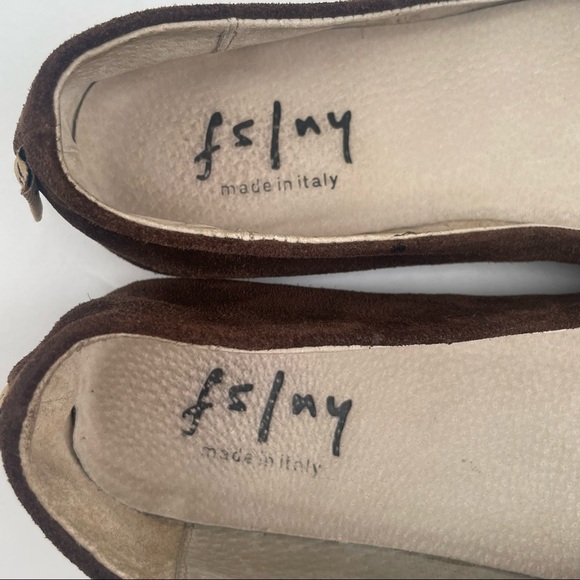 fs/ny brown suede flats shoes size 8.5 - Picture 12 of 14